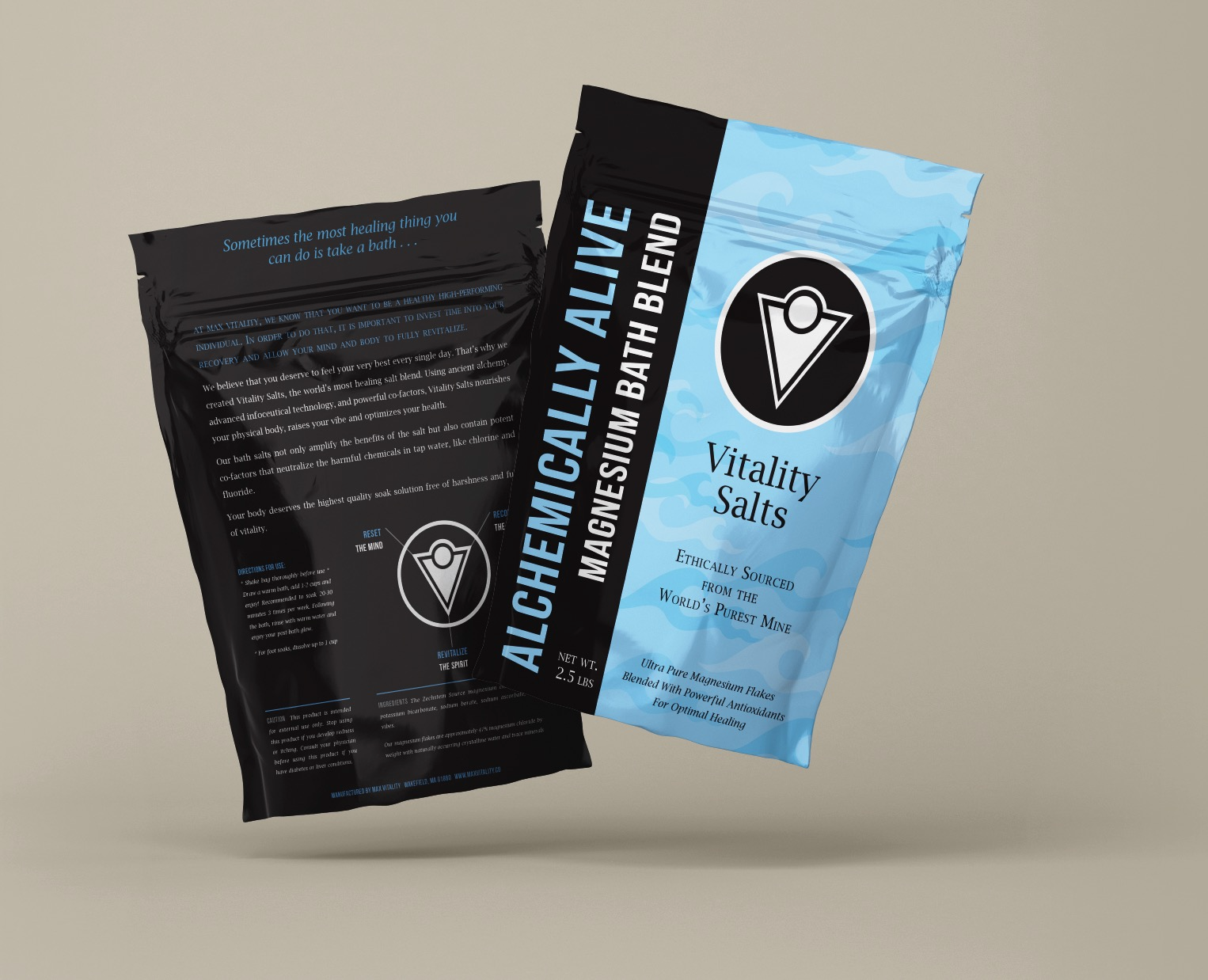 Vitality Salts Packaging