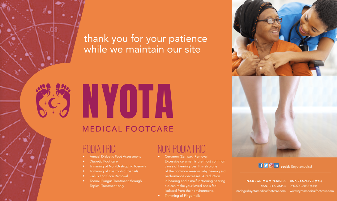 Nyota Medical Footcare brand idenity